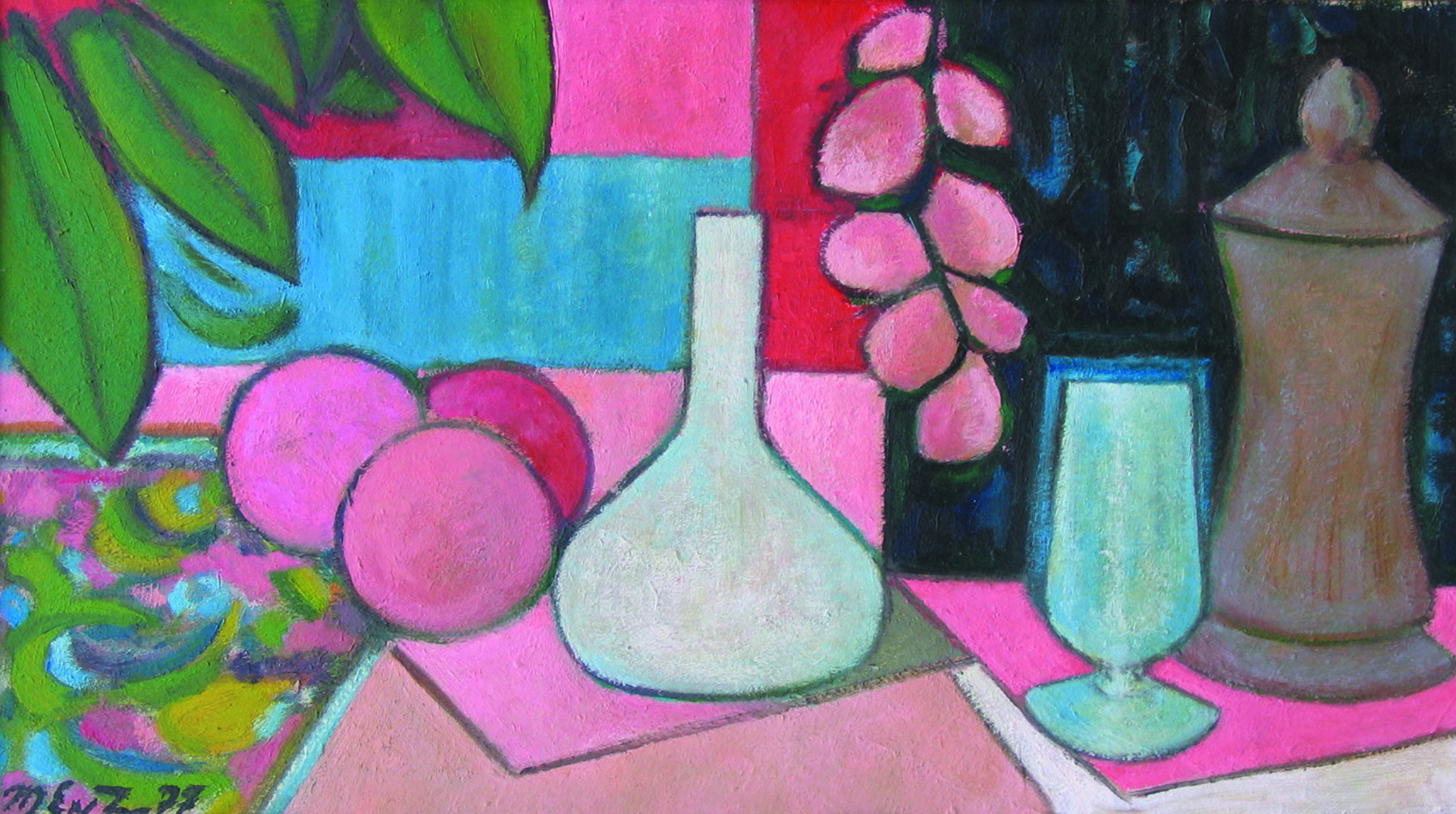 Maurice Experton, « Nature morte » (1977), 39 × 71 cm