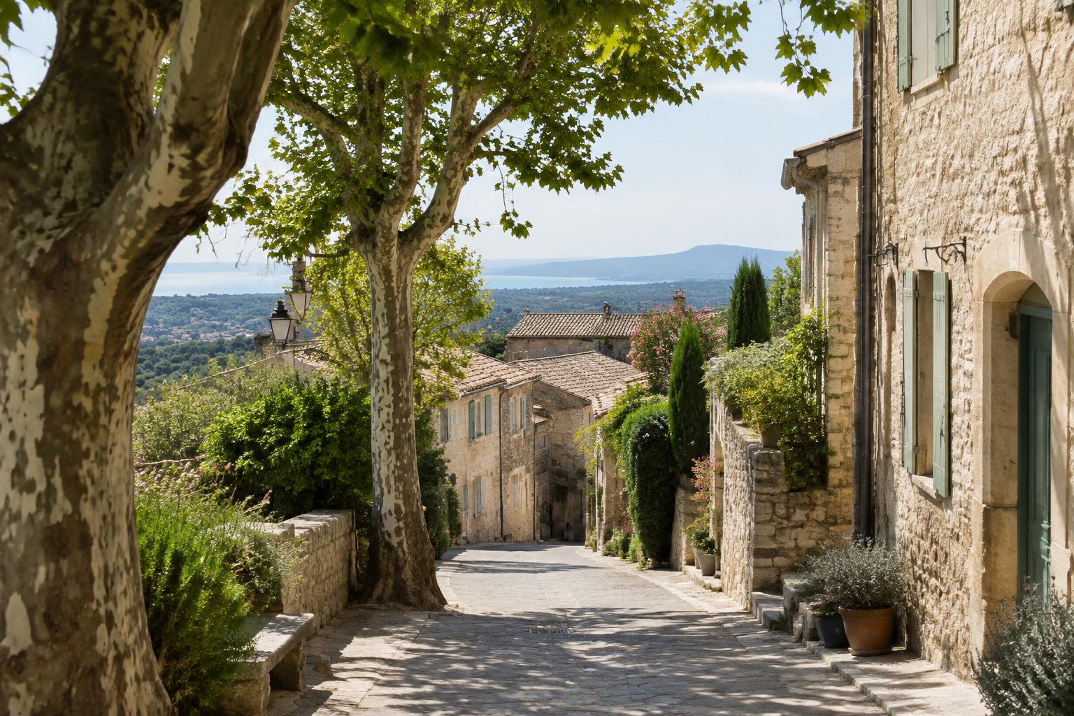 Le vieux village de Ceyreste et ses ruelles ombragées (illustration)