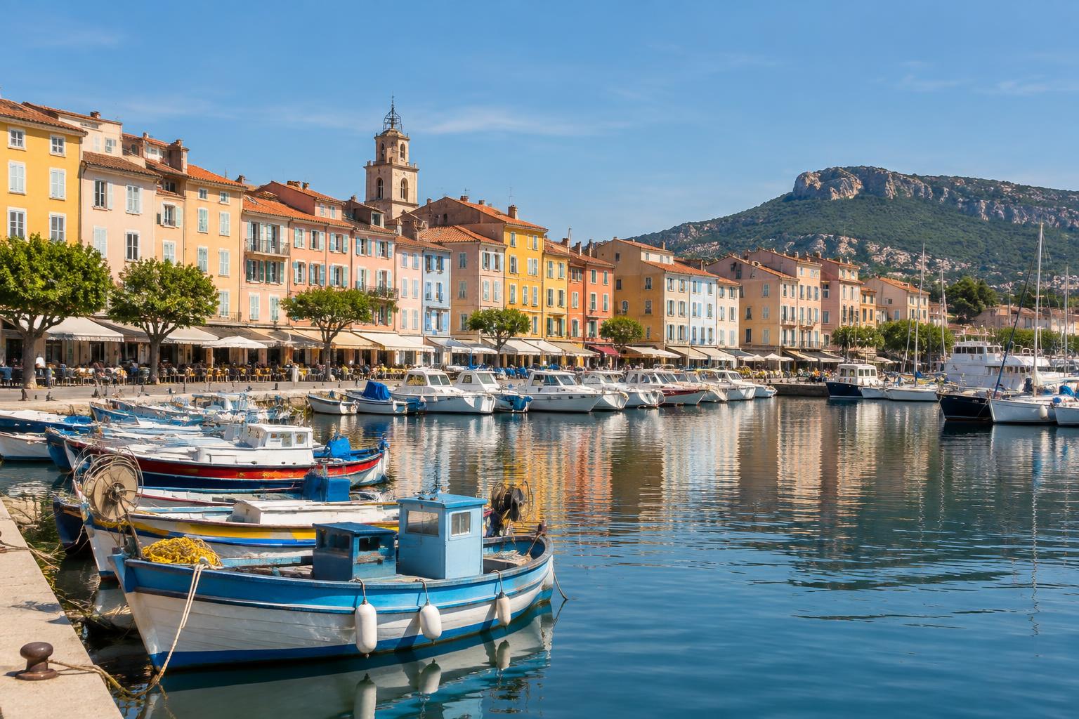 Le Vieux-Port de La Ciotat et ses bateaux de pêche (illustration)